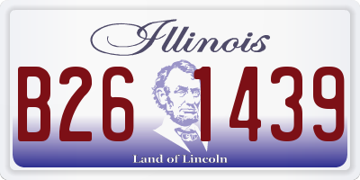IL license plate B261439