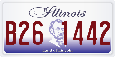 IL license plate B261442