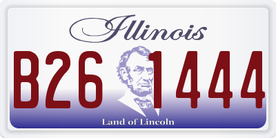 IL license plate B261444