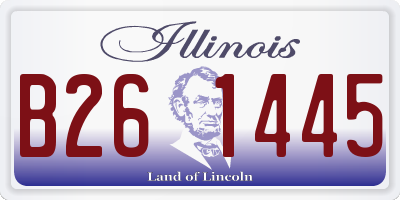 IL license plate B261445