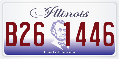 IL license plate B261446
