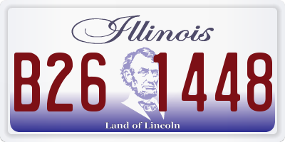 IL license plate B261448