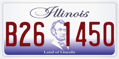 IL license plate B261450