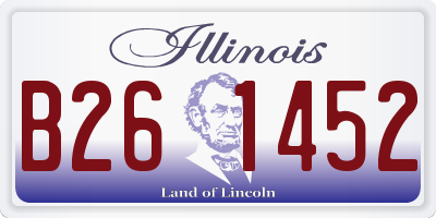 IL license plate B261452