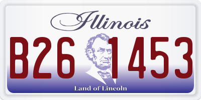 IL license plate B261453