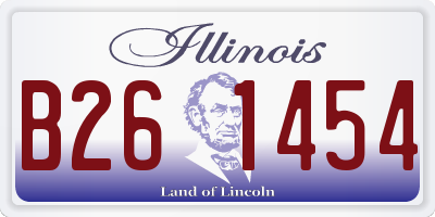 IL license plate B261454
