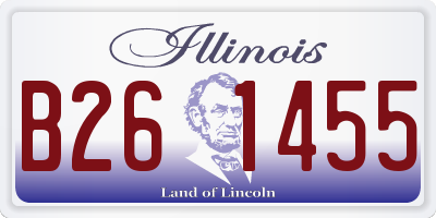 IL license plate B261455