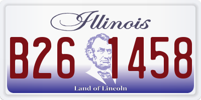 IL license plate B261458