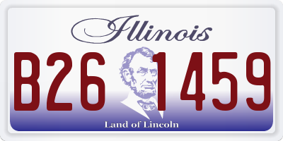 IL license plate B261459