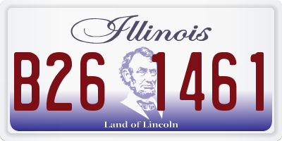 IL license plate B261461