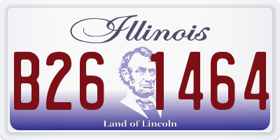 IL license plate B261464