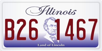 IL license plate B261467