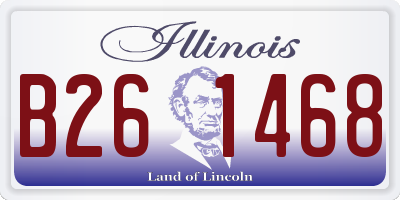 IL license plate B261468
