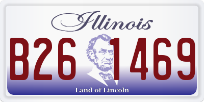 IL license plate B261469