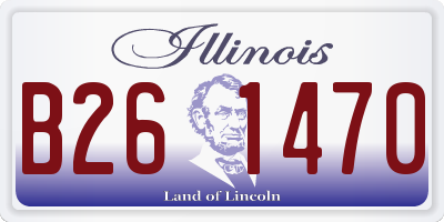 IL license plate B261470