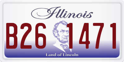 IL license plate B261471