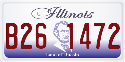 IL license plate B261472