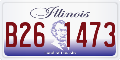IL license plate B261473