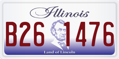 IL license plate B261476