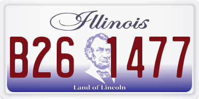 IL license plate B261477