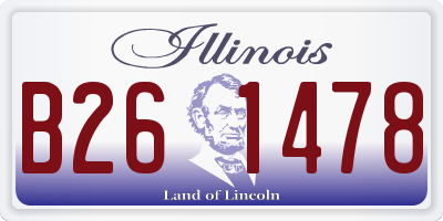IL license plate B261478