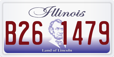 IL license plate B261479