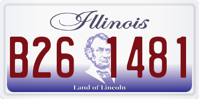 IL license plate B261481