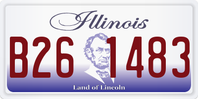 IL license plate B261483