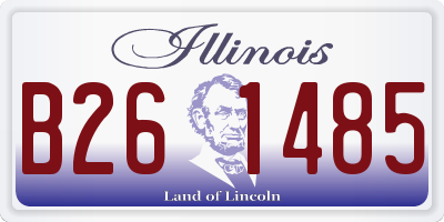 IL license plate B261485