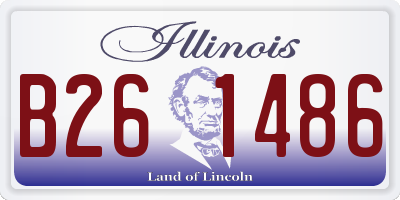 IL license plate B261486