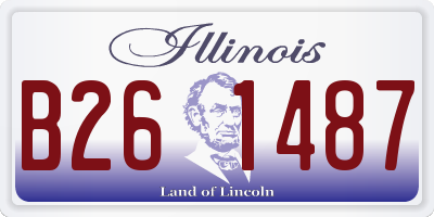 IL license plate B261487