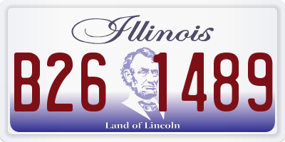 IL license plate B261489