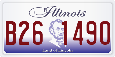 IL license plate B261490