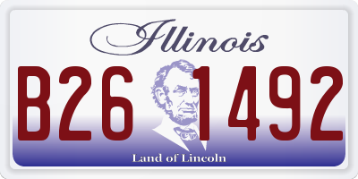 IL license plate B261492