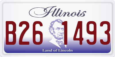 IL license plate B261493