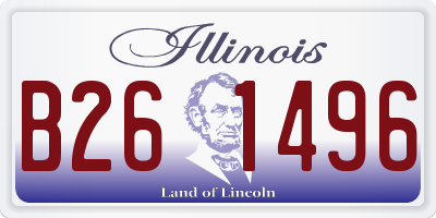 IL license plate B261496