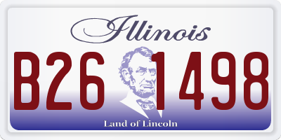 IL license plate B261498