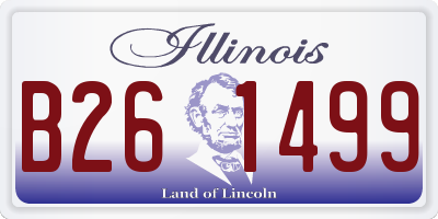 IL license plate B261499