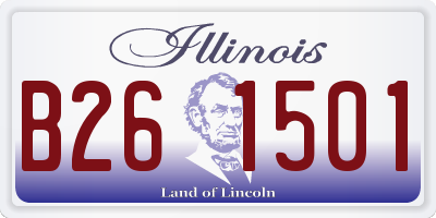IL license plate B261501