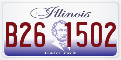 IL license plate B261502