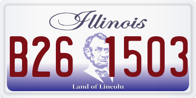 IL license plate B261503