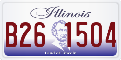 IL license plate B261504