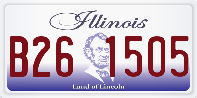IL license plate B261505