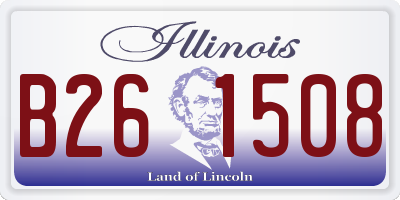 IL license plate B261508