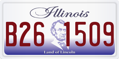 IL license plate B261509