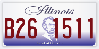IL license plate B261511