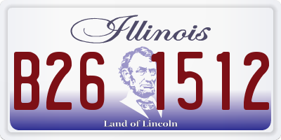 IL license plate B261512