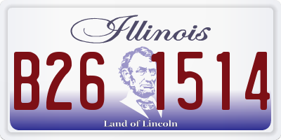 IL license plate B261514