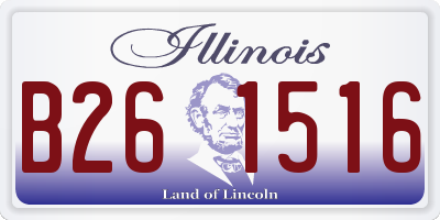 IL license plate B261516