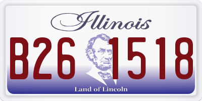 IL license plate B261518